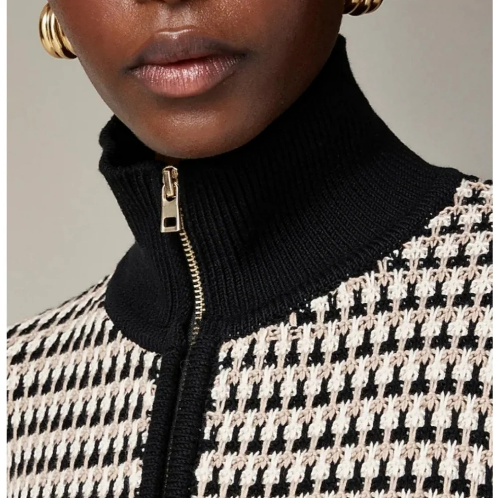 J.Crew Jacquard sweater-jacket